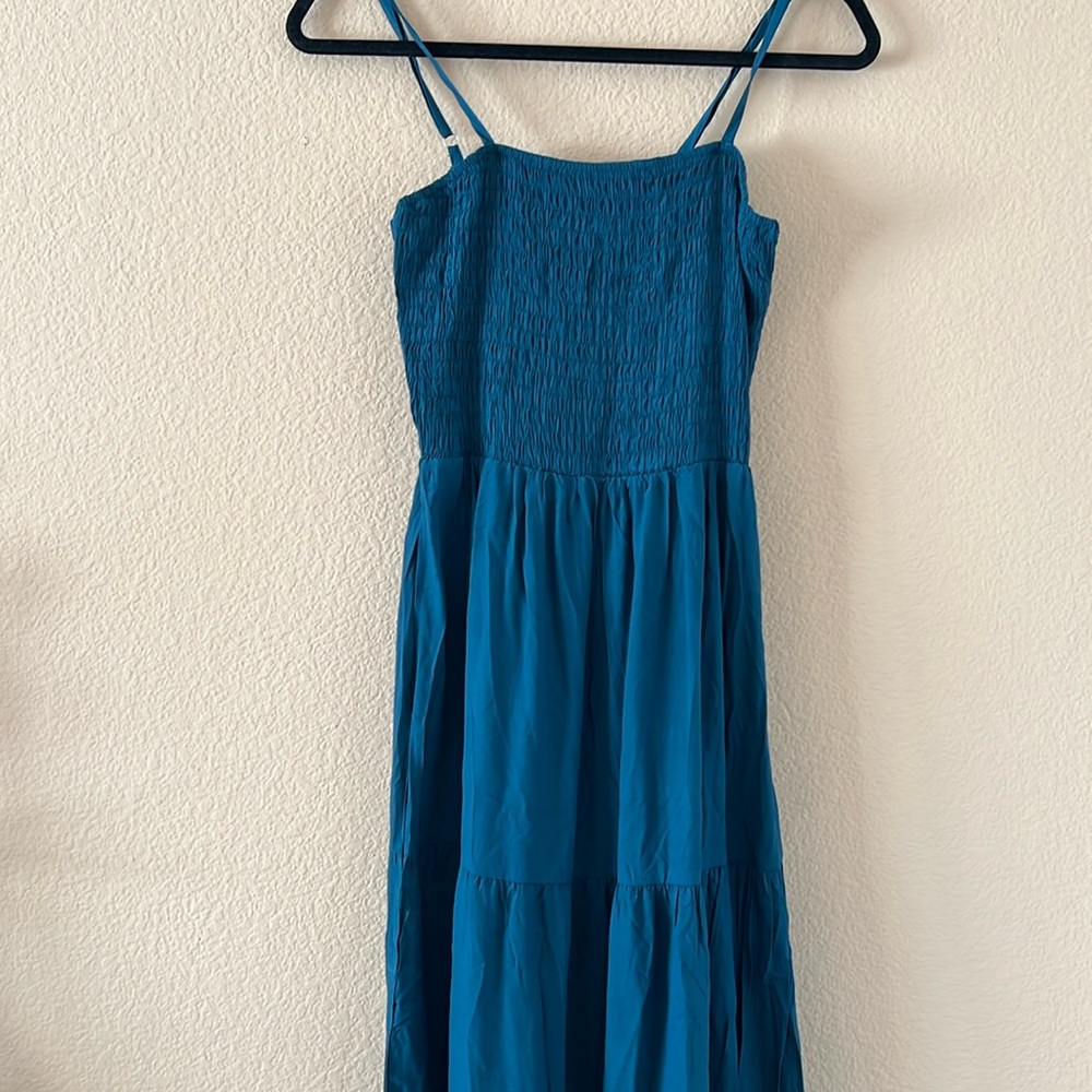 Fashion Smocked Maxi Dress